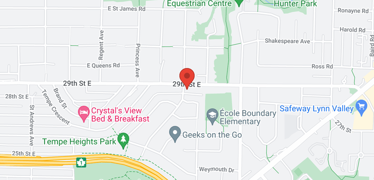 map of 757 E 29TH STREET